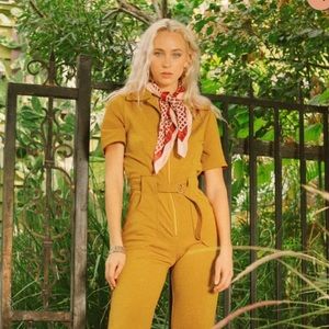 Miracle Eye California Shake Jumpsuit Mustard